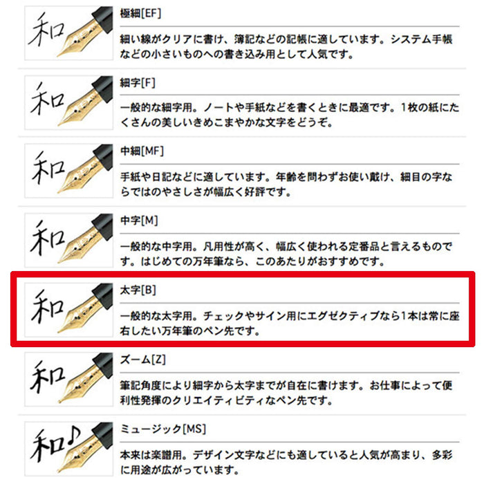 Sailor Fountain Pen Profit Standard Bold Black 11-1219-620-Kiichin - The #1 Place for Japanese Goods in Your Hand!