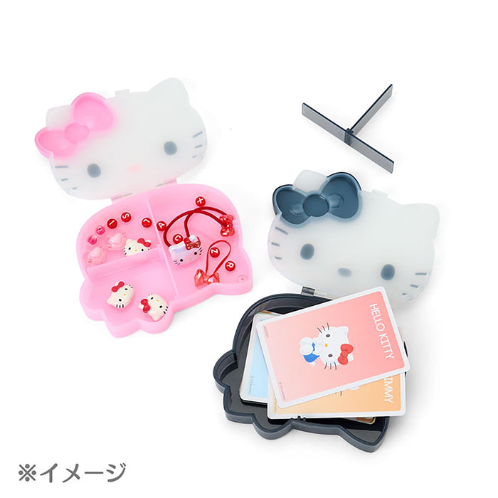 Sanrio Clear Accessory Case I Love Hello Kitty Pink Storage Organizer-Kiichin - The #1 Place for Japanese Goods in Your Hand!