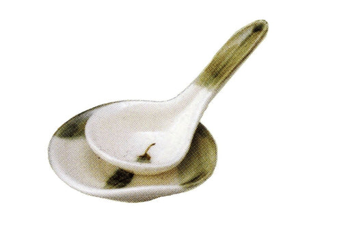 Santo Banko Small Spoon with Stand Checkered Vegetable Pattern 11548-Kiichin - The #1 Place for Japanese Goods in Your Hand!