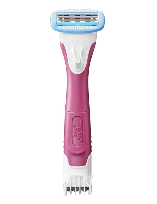 Schick Hydrosilk Vio Women's 2pc White & Pink Razor with Blade & Trim Style Holder-Kiichin - The #1 Place for Japanese Goods in Your Hand!