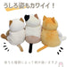 Shinada Global Plush Cat Mochi Series Neko Hachiware Orange Medium 14x14x22 cm-Kiichin - The #1 Place for Japanese Goods in Your Hand!