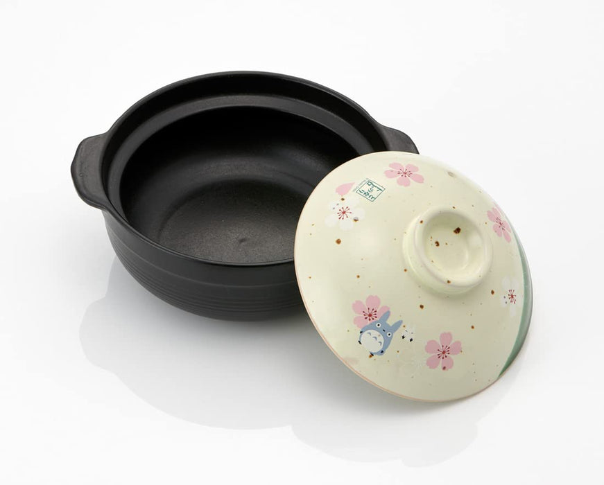Studio Ghibli Skater Clay Pot - Totoro Cherry Blossom Pattern 22.6x11.6cm