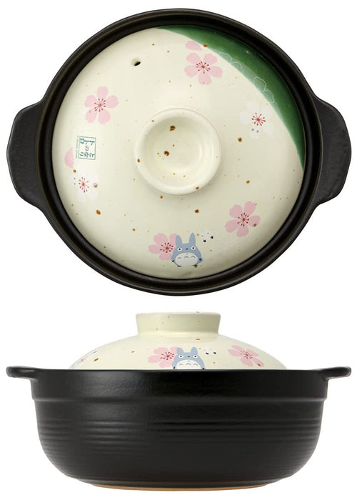 Studio Ghibli Skater Clay Pot - Totoro Cherry Blossom Pattern 22.6x11.6cm