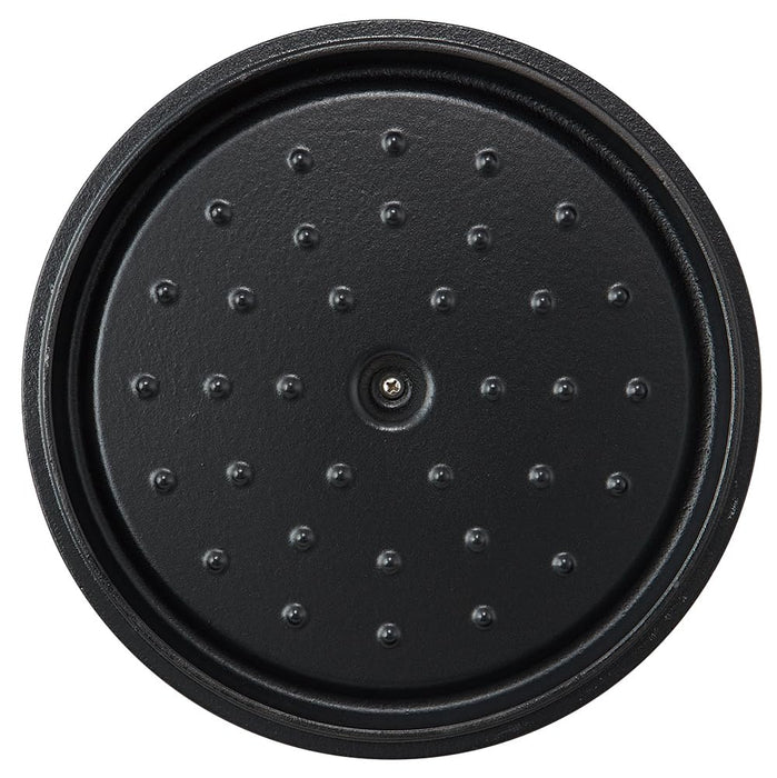 Skater Ih Compatible 24Cm Paprika Red Enameled Cast Iron Cocotte Pot