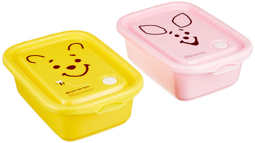 Skater 500Ml Sealable Container 2-Pack Winnie The Pooh Face Disney Japan-Kiichin - The #1 Place for Japanese Goods in Your Hand!