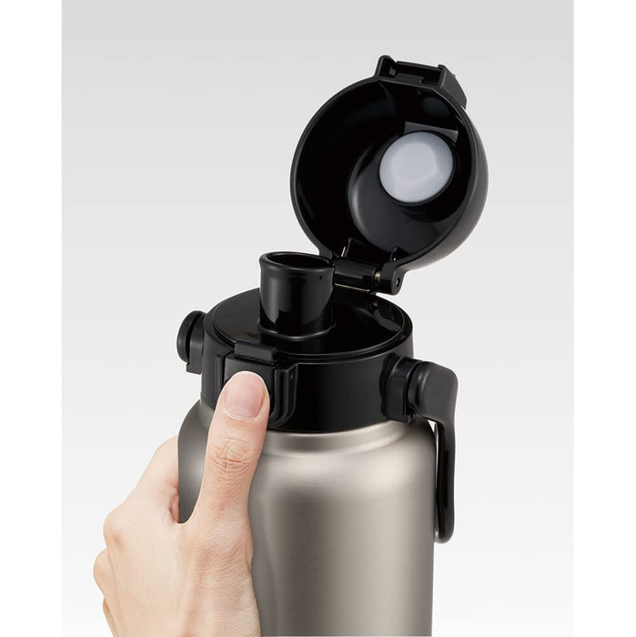 Skater Stainless Steel 800ml Water Bottle With Handle Silver STD8H-A