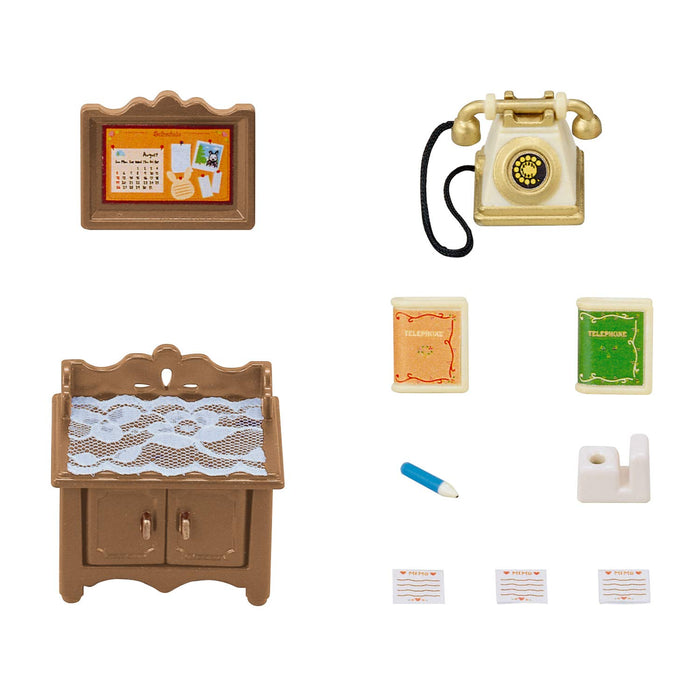 Epoch Sylvanian Families Furniture Telephone Stand Set St Mark Certified Toy Dollhouse for Ages 3+-Kiichin - The #1 Place for Japanese Goods in Your Hand!