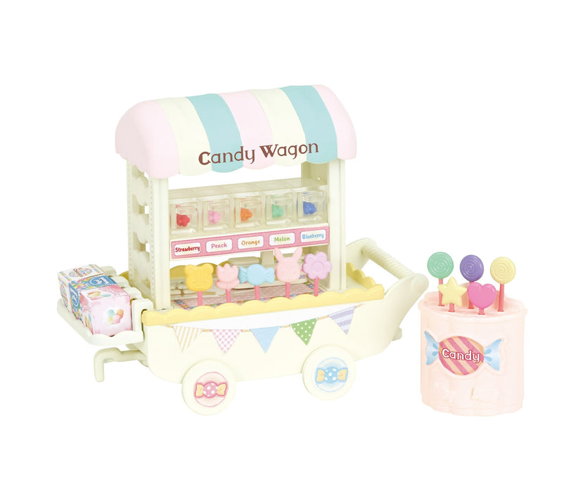 Epoch Sylvanian Families Colorful Candy Wagon Toy Dollhouse Mi-85 St Mark Suitable for Ages 3+-Kiichin - The #1 Place for Japanese Goods in Your Hand!