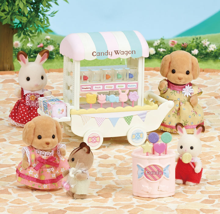 Epoch Sylvanian Families Colorful Candy Wagon Toy Dollhouse Mi-85 St Mark Suitable for Ages 3+-Kiichin - The #1 Place for Japanese Goods in Your Hand!