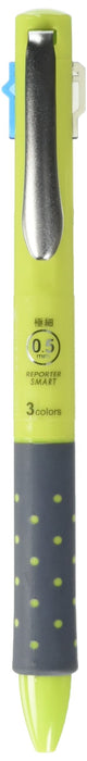 Tombow Reporter Smart 3 3-Color 0.5mm Ballpoint Pen - Black Red Blue Green Body-Kiichin - The #1 Place for Japanese Goods in Your Hand!