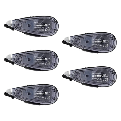 Tombow Mono Air Correction Tape Refill Set 5 mm Black Pack of 5-Kiichin - The #1 Place for Japanese Goods in Your Hand!