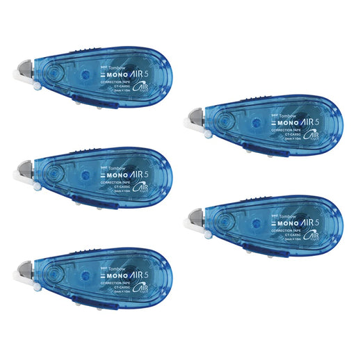 Tombow Mono Air Correction Tape Set 5mm Blue Refill Type Pack of 5-Kiichin - The #1 Place for Japanese Goods in Your Hand!