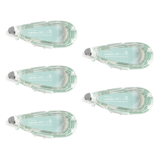 Tombow Mono Air Correction Tape Refill 5mm Width Set of 5 in Mint-Kiichin - The #1 Place for Japanese Goods in Your Hand!