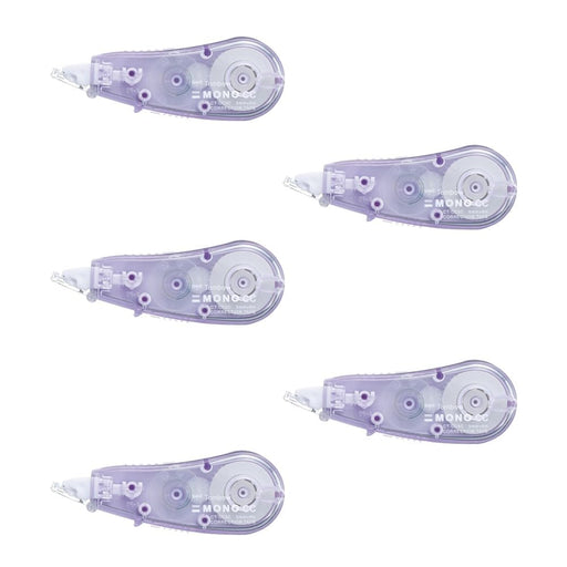 Tombow Mono CC Correction Tape Soft Purple 5mm Width Pack of 5-Kiichin - The #1 Place for Japanese Goods in Your Hand!