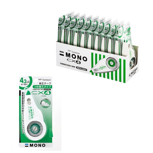 Tombow Mono Cx Correction Tape 4.2mm Width Pack of 10 Pieces-Kiichin - The #1 Place for Japanese Goods in Your Hand!