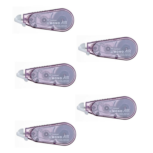 Tombow Mono Air Correction Tape 5mm Width Mauve Pink 5pcs Pack-Kiichin - The #1 Place for Japanese Goods in Your Hand!