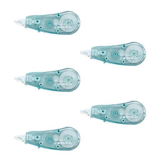 Tombow Mono CC Blue Green Correction Tape 5mm Width Pack of 5-Kiichin - The #1 Place for Japanese Goods in Your Hand!
