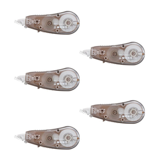 Tombow Mono Correction Tape Soft Beige 5mm Width 5 Pieces Pack-Kiichin - The #1 Place for Japanese Goods in Your Hand!