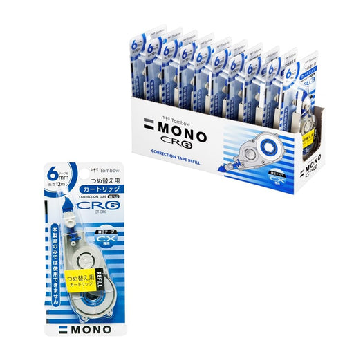 Tombow Mono CX 10-Piece Pencil Correction Tape Cartridge Set CR6 Model-Kiichin - The #1 Place for Japanese Goods in Your Hand!