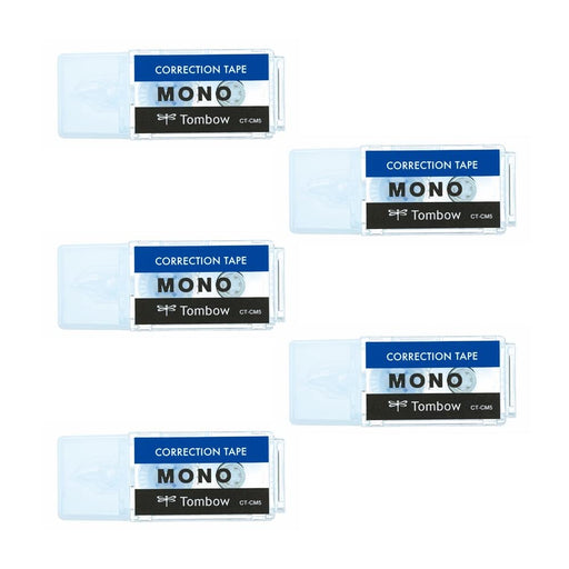 Tombow Mono Color Mono Pocket Correction Tape 5mm x 4m Pack of 5-Kiichin - The #1 Place for Japanese Goods in Your Hand!