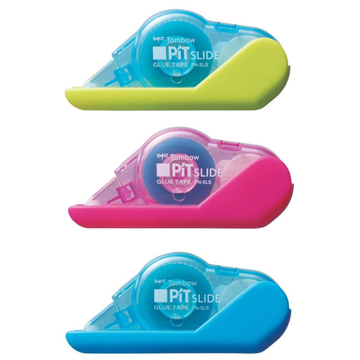Tombow HPA-311X Pencil Glue Tape Pit Slide Available in 3 Colors-Kiichin - The #1 Place for Japanese Goods in Your Hand!