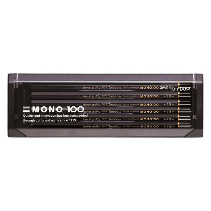 Tombow Mono 100 Pencil Set 7H Hardness Pack of 12-Kiichin - The #1 Place for Japanese Goods in Your Hand!