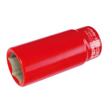 Top Kogyo Insulated Deep Socket 9.5mm & 10mm Fluorine Coated for Electrical Work-Kiichin - The #1 Place for Japanese Goods in Your Hand!