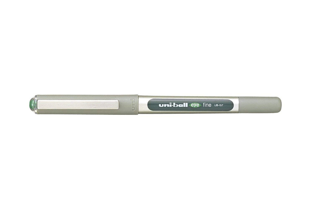 Mitsubishi Pencil Uni-Ball Eye UB-157 Rollerball Green Pen Medium 0.7mm Pack of 3-Kiichin - The #1 Place for Japanese Goods in Your Hand!