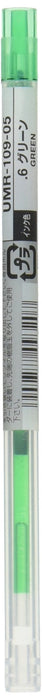 Mitsubishi Pencil Uni Gel Ballpoint Pen Refill 0.5mm Lime Green Style Fit-Kiichin - The #1 Place for Japanese Goods in Your Hand!