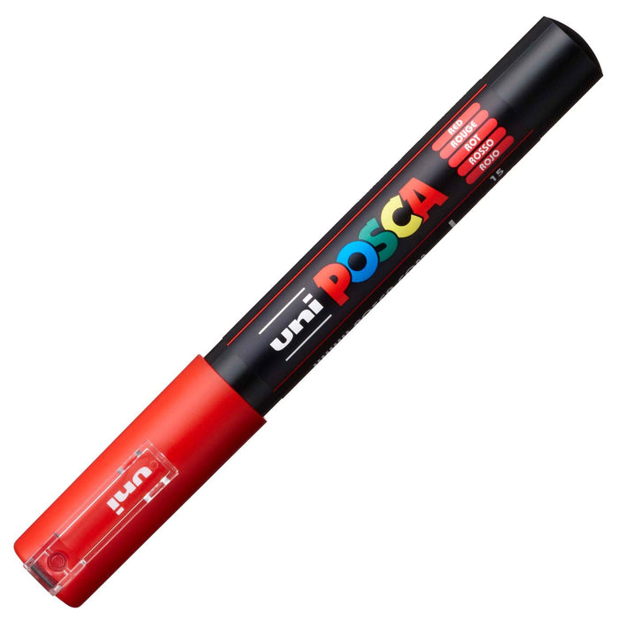 Mitsubishi Pencil Uni Aqueous Pigment Marker Posca Extra Fine Red Pc1M.15-Kiichin - The #1 Place for Japanese Goods in Your Hand!