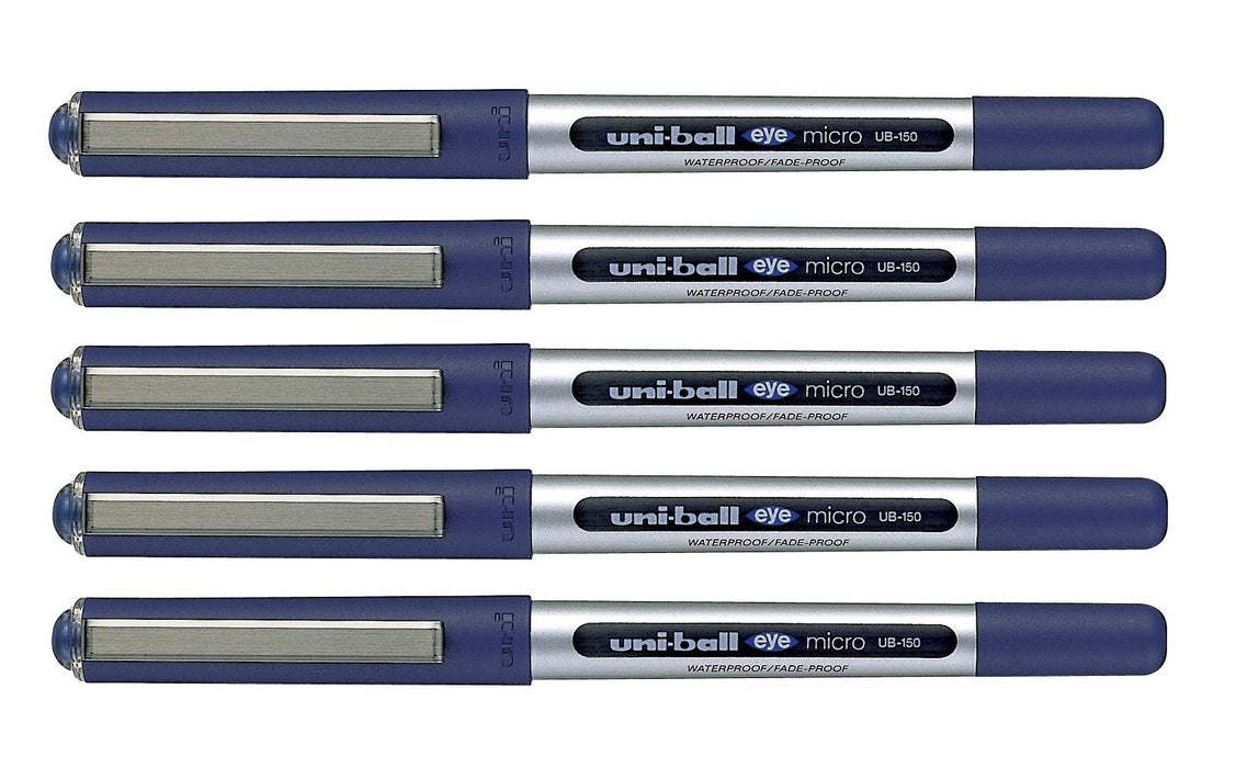 Mitsubishi Pencil Uni-Ball Eye Blue Ball Point Pen Pack of 5-Kiichin - The #1 Place for Japanese Goods in Your Hand!