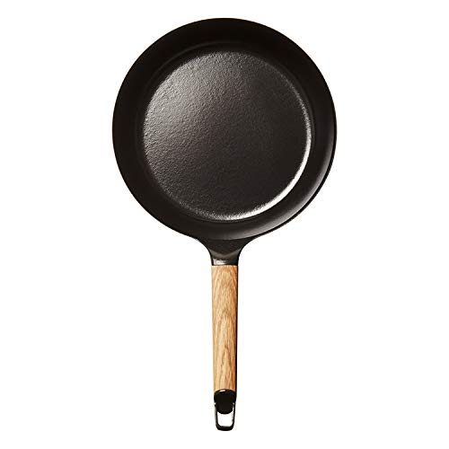 Vermicular 24Cm Cast Iron Enamel Frying Pan Deep Oak Finish Gas & IH Compatible-Kiichin - The #1 Place for Japanese Goods in Your Hand!