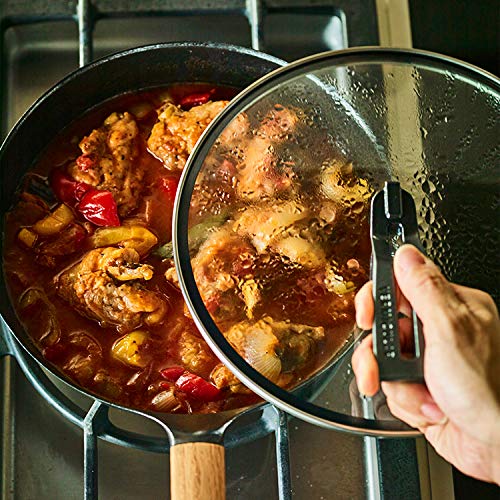 Vermicular 24Cm Cast Iron Enamel Frying Pan Deep Oak Finish Gas & IH Compatible-Kiichin - The #1 Place for Japanese Goods in Your Hand!