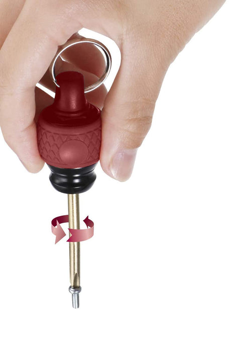 Vessel Quick Catcher Ball Grip Bit Holder Dal Red QB-22DR-Kiichin - The #1 Place for Japanese Goods in Your Hand!