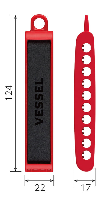 Vessel Navy Blue Bit Holder for 10 Bits BH-10N Durable Tool Organizer