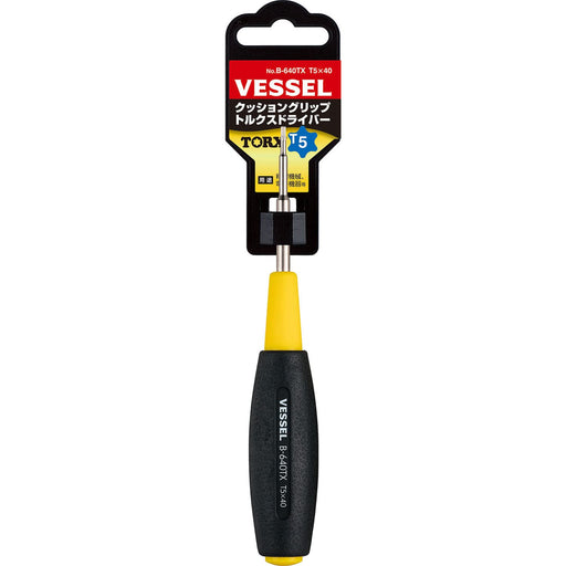 Vessel Cushion Grip Torx Driver T5x40 - B640Tx by Vessel-Kiichin - The #1 Place for Japanese Goods in Your Hand!
