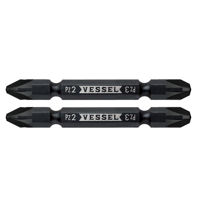 Vessel Double Head Combi Bit PZ2/PZ3 - Vessel PZ142365 Compact Tool 65mm-Kiichin - The #1 Place for Japanese Goods in Your Hand!