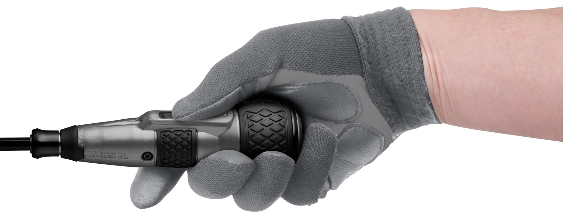 Vessel Electric Ball Grip Driver Plus Premium 3-Stage Switching Gray 1 Bit Included 220Usb-P1Gr-Kiichin - The #1 Place for Japanese Goods in Your Hand!