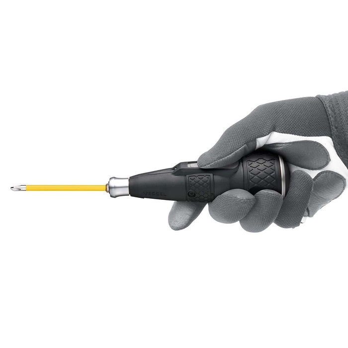 Vessel Electric Ball Grip Driver 220USB-1SL with 1 Bit - Silver-Kiichin - The #1 Place for Japanese Goods in Your Hand!