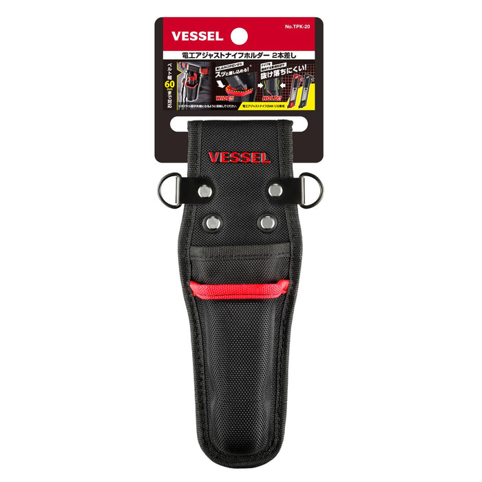 Vessel Electrician Adjustable Knife Holder Tpk-20 with 2-Tool Capacity