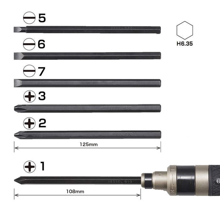 Vessel Brand High-Performance Impact Driver 260002 – Reliable Vessel Tool-Kiichin - The #1 Place for Japanese Goods in Your Hand!