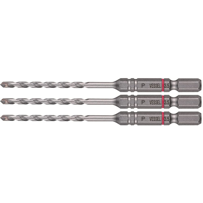 Vessel Porcelain Tile Drill Bit Set 3.5mm Pack of 3-Kiichin - The #1 Place for Japanese Goods in Your Hand!