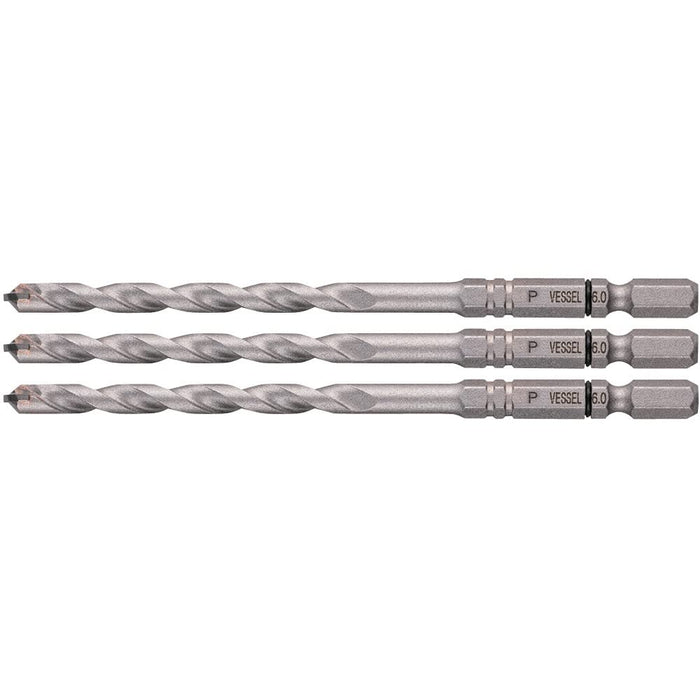 Vessel Porcelain Tile Drill Bit Set 6.0mm Size Pack of 3-Kiichin - The #1 Place for Japanese Goods in Your Hand!
