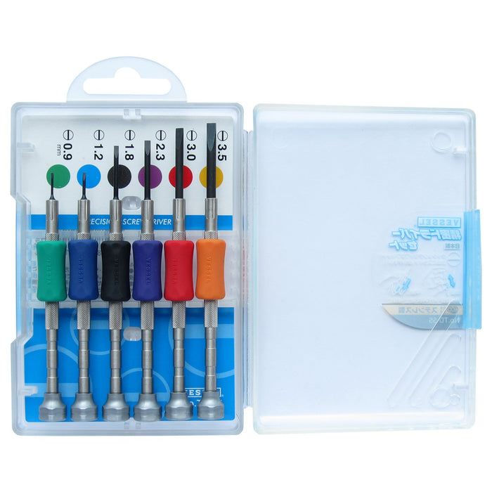 Vessel Precision Screwdriver Set TD-55 with 6 Different Sizes Included-Kiichin - The #1 Place for Japanese Goods in Your Hand!