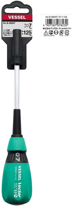 Vessel Vector 7.0mm Nut Driver B-290NT Premium Tool-Kiichin - The #1 Place for Japanese Goods in Your Hand!