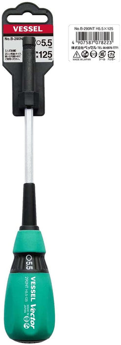 Vessel Vector 5.5mm Nut Driver B-290Nt - High-quality Tool by Vessel-Kiichin - The #1 Place for Japanese Goods in Your Hand!
