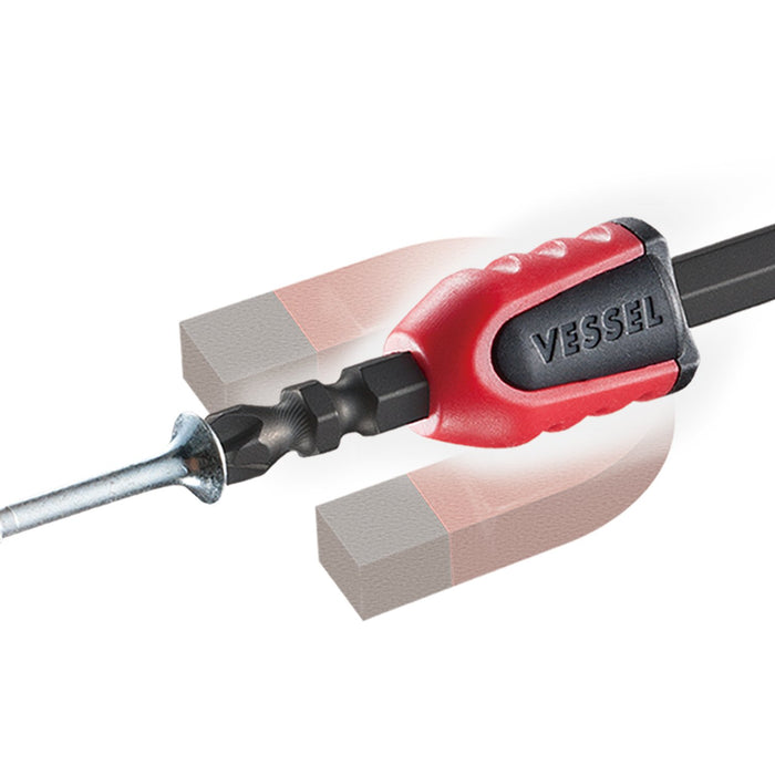 Vessel 40V Sakisubo Stepped Bit with 2x100 Screw Mag Catcher 1 Piece - Nmcs16210-Kiichin - The #1 Place for Japanese Goods in Your Hand!