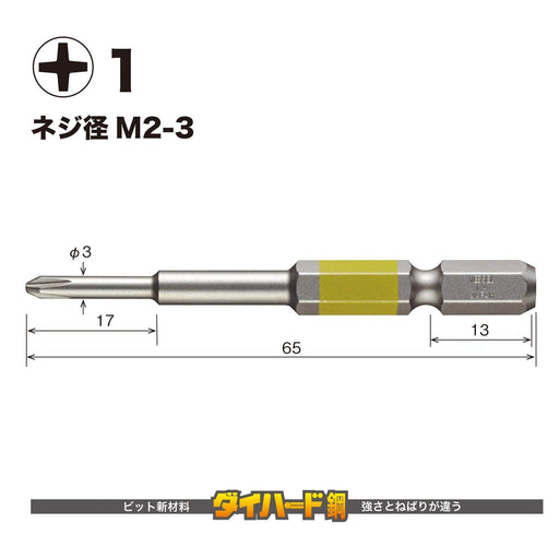 Vessel 40V Single Head Gosai Bit Set with Extra 65pc - Vessel GS5P1065D-Kiichin - The #1 Place for Japanese Goods in Your Hand!