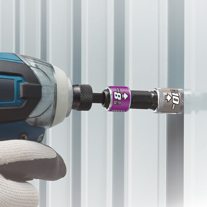 Vessel Double-Ended 8 & 10 Side Socket with 2 Bit Joint 4-Way BH-41-Kiichin - The #1 Place for Japanese Goods in Your Hand!