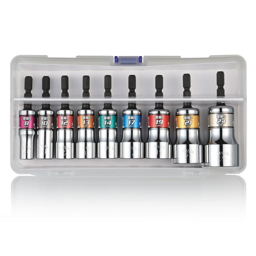 Vessel Hard-Forged Oscillating Short Socket Set of 9 WSA209PS-Kiichin - The #1 Place for Japanese Goods in Your Hand!